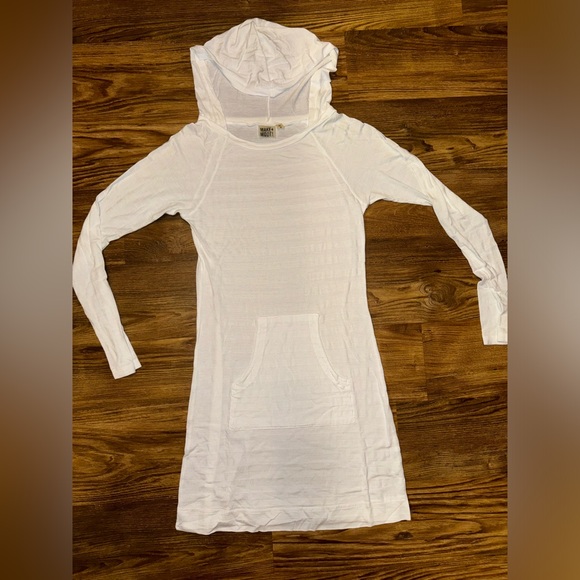 MAKE + MODEL White Swim Cover up Hooded Dress size XS - Picture 8 of 10
